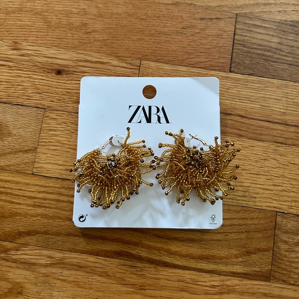 Zara Beaded Hoop Earrings